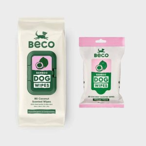 LINGETTES NETTOYANTES EN BAMBOU POUR CHIEN - PARFUM COCO (2 FORMATS)