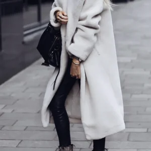 Manteau Long Oversize Hiver Femme Épais