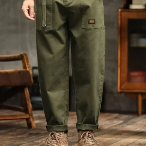 Pantalon Cargo Vintage Premium Homme – Pantalon Décontracté Élégant