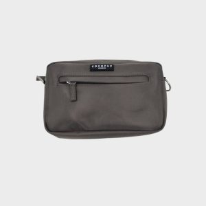 SACOCHE SPÉCIALE BALADE (AVEC OUVERTURE POUR SACS À DÉJECTION) - MOKA