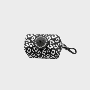 DISTRIBUTEUR DE SACS À DÉJECTION - LÉOPARD NOIR