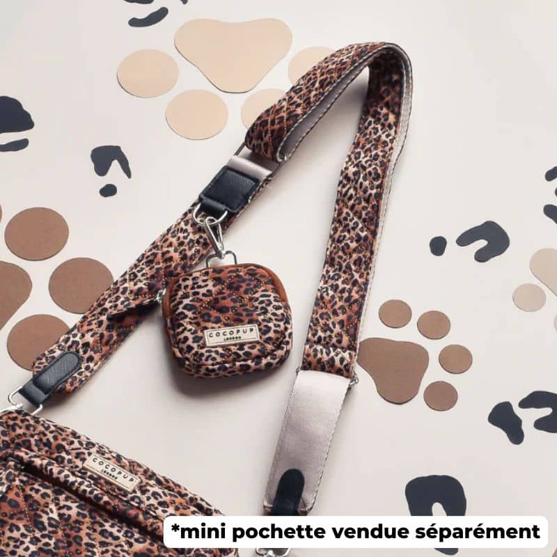 ANSE POUR SACOCHE - MATELASSÉ LÉOPARD – Image 3