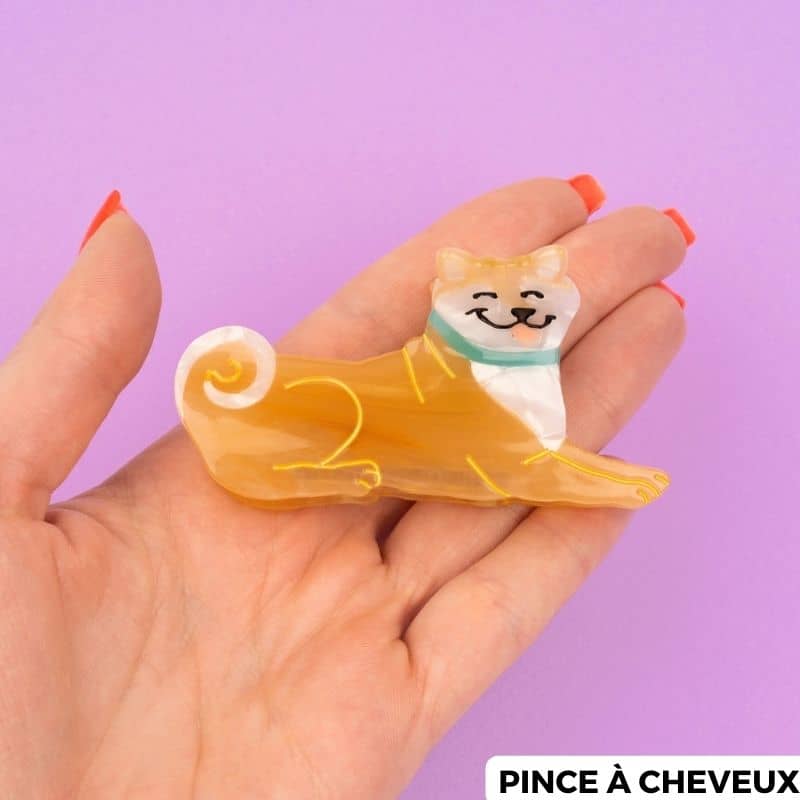 PINCE À CHEVEUX / BARRETTE - SHIBA (2 TAILLES DISPO) – Image 5