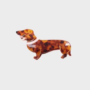 PINCE À CHEVEUX / BARRETTE / FRENCH BARRETTE - TECKEL (3 TAILLES DISPO)