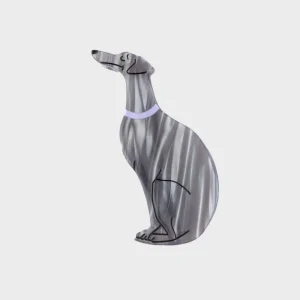 PINCE À CHEVEUX / BARRETTE - LÉVRIER (2 TAILLES DISPO)