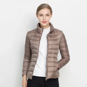 Veste Duvet Femme Légère et Imperméable pour le Printemps
