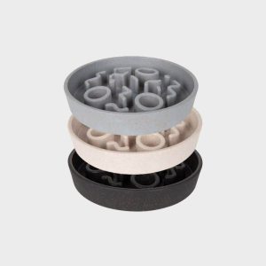 GAMELLE ANTI-GLOUTON POUR CHAT EN BAMBOU (3 COULEURS DISPO)