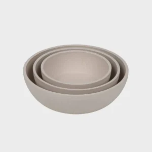 GAMELLE POUR CHIEN EN BAMBOU - BEIGE (3 TAILLES DISPO)