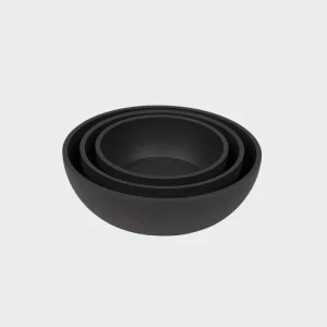 GAMELLE POUR CHIEN EN BAMBOU - NOIR (3 TAILLES DISPO)