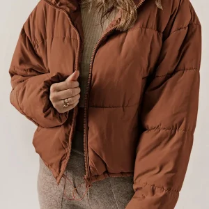 Veste Femme Matelassée Premium – Manteau Hiver Douillet à Capuche
