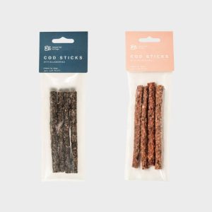 FRIANDISES POUR CHIEN - STICKS MORUE ET MYRTILLES OU CANNEBERGES