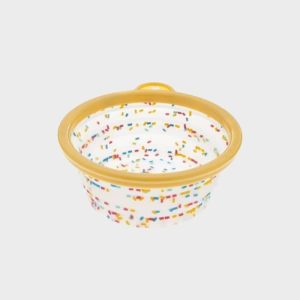 GAMELLE DE VOYAGE PLIABLE POUR CHIEN - CONFETTIS