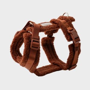 HARNAIS STRAP (EN H) SHERPA POUR CHIEN - ORANGE TERRE CUITE "CLAY"