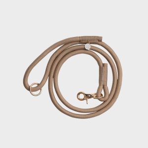 LAISSE EN CORDE POUR CHIEN - BEIGE SABLE "SAND"