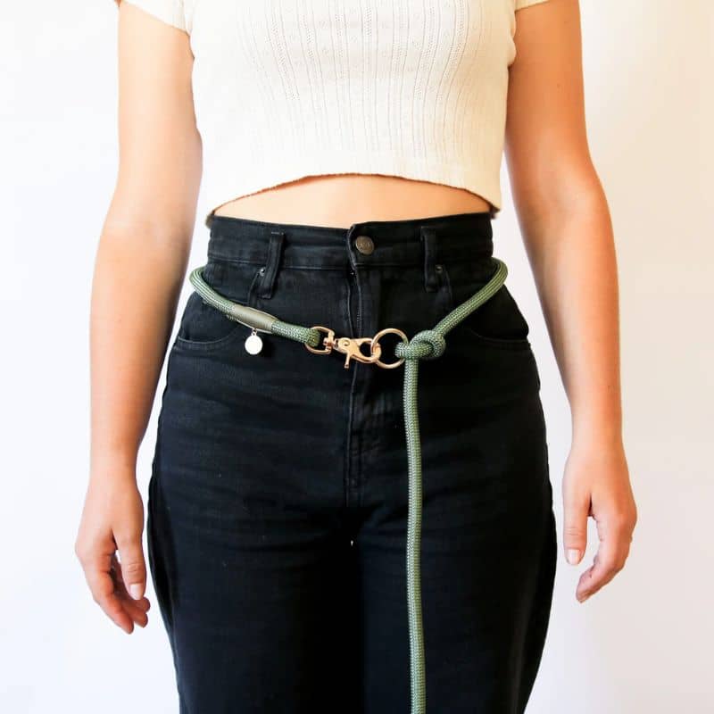 LAISSE MULTIPOSITIONS EN CORDE POUR CHIEN - VERT – Image 5