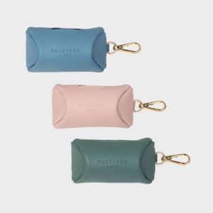 DISTRIBUTEUR DE SACS À DÉJECTION POUR CHIEN - CUIR VEGAN (DISPO EN ROSE, VERT ET BLEU)