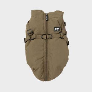 MANTEAU POUR CHIEN INTÉRIEUR POLAIRE - VERT KAKI "FLASH"