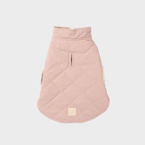 MANTEAU MATELASSÉ POUR CHIEN - ROSE