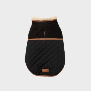 MANTEAU MATELASSÉ POUR CHIEN INTÉRIEUR SHERPA - IVANHOE NOIR