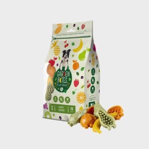 FRIANDISE DENTAIRE À MÂCHER POUR CHIEN - FRUIT (SACHET DE 18 PIÈCES) 🍌🍑🍐