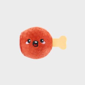 PELUCHE AVEC BALLE POUR CHIEN - CUISSE DE JAMBON 🍖