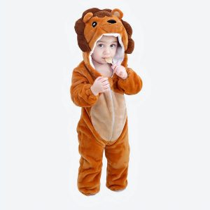Combinaison pyjama doux à motifs d’animaux pour bébé