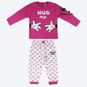 Pyjama Minnie Mouse Fuchsia Blanc pour bébé