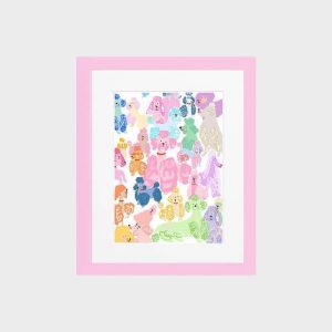 AFFICHE A4 - OODLES OF POODLES (DES TAS DE CANICHES)