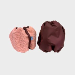 SNOOD HIVER WATERPROOF ET FOURRÉ POUR CHIEN - BURGUNDY ET ROSE
