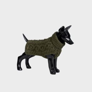 PULL D'HIVER POUR CHIEN - KAKI