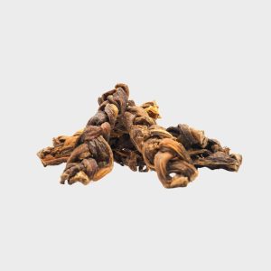 FRIANDISES À MASTIQUER POUR CHIEN - OESOPHAGES DE BOEUF TRESSÉS