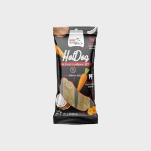 2 OS À MACHER POUR CHIEN - HOT DOG BOEUF, LAPIN, CAROTTE, MCT