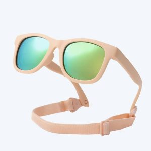 Lunette de soleil bébé carré avec lacet
