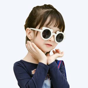 Lunette de soleil bébé ronde en forme d’ours