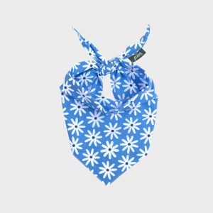 BANDANA POUR CHIEN - FLEURS BLEUES "LYLA FLOWER"