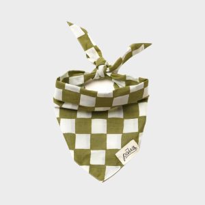 BANDANA POUR CHIEN - CHECKMATE VERT