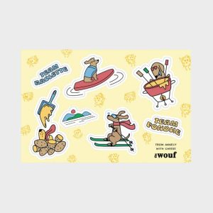 PLANCHE DE STICKERS SOUVENIR D'ANNECY