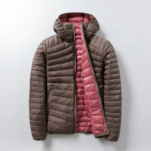 Veste Doudoune Ultra-Légère à Capuche Femme – Manteau Polyester Chaud Double Face